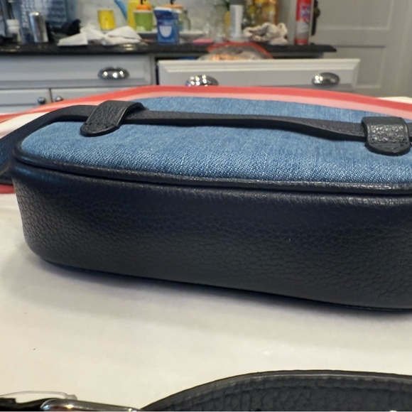 Coach Jes Denim & pebbled Leather Convertible Crossbody Belt Bag NWOT - Picture 9 of 15
